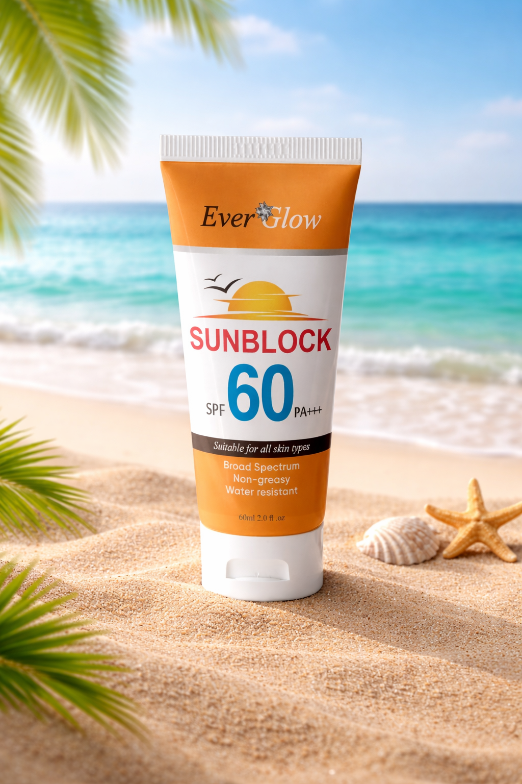 Ever Glow Radiance Shield SPF 60 Whitening Sunblock
